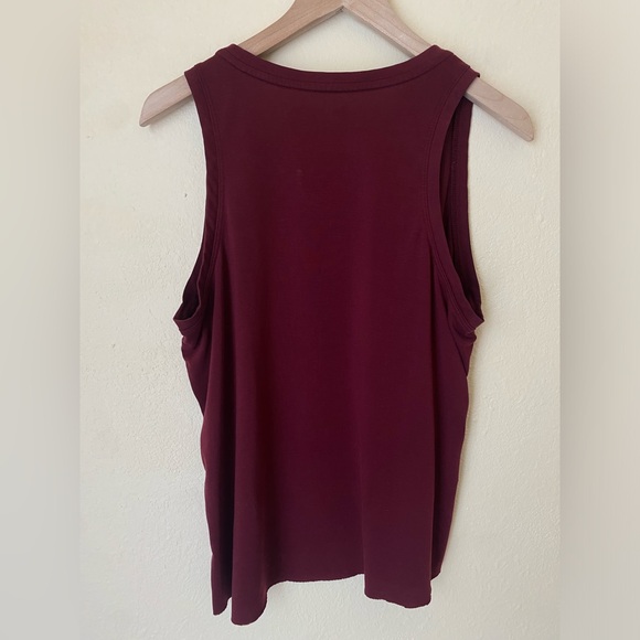 EUC Athleta Raw Hew Burgundy Tank - Picture 2 of 4